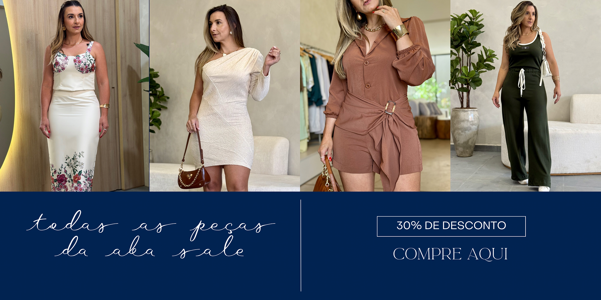 Aba Sale com 30% de desconto