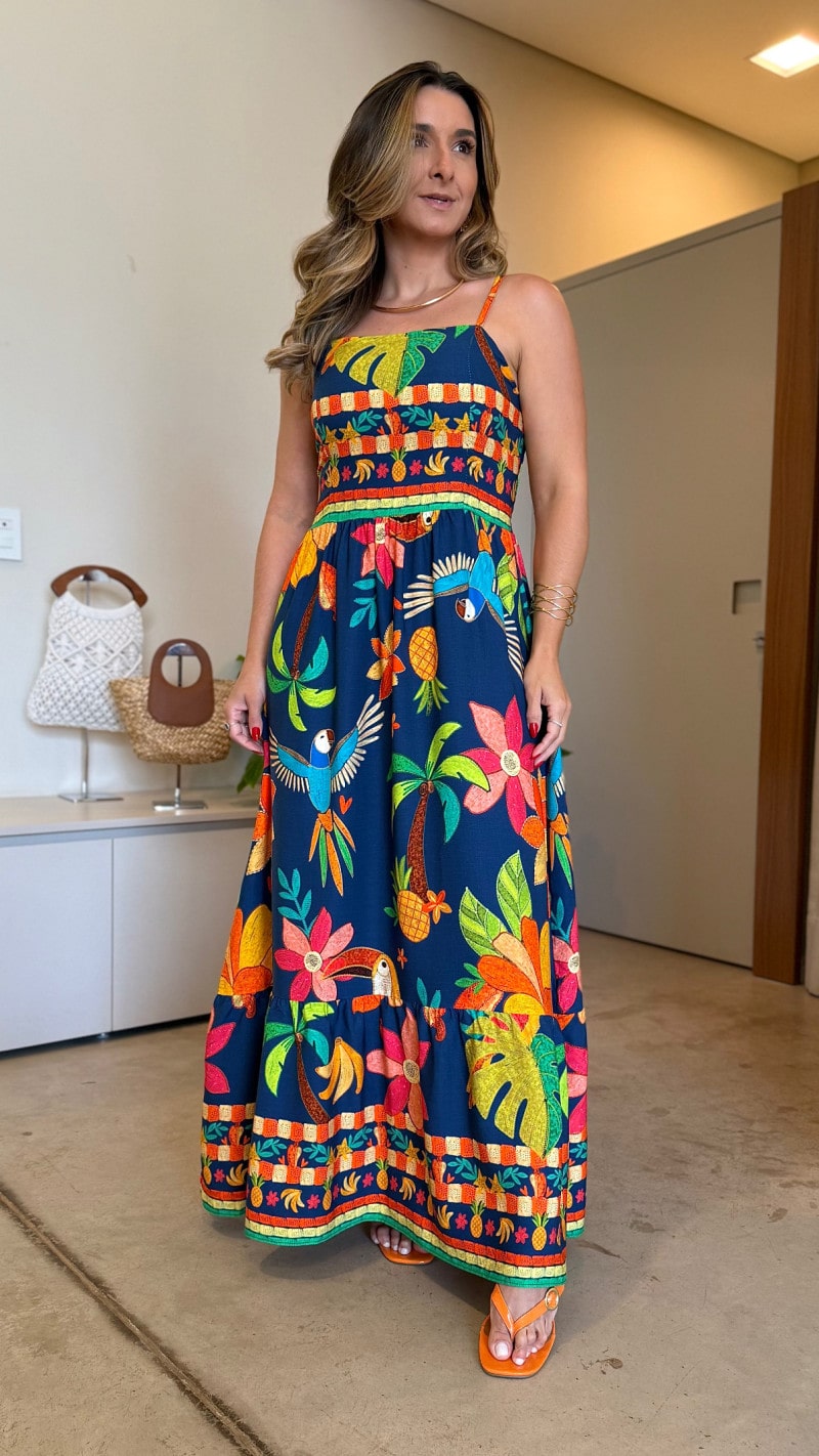 Vestido Longo Alcinha Babi