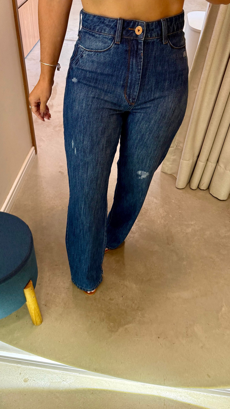 Calça Jeans Wide Leg Van