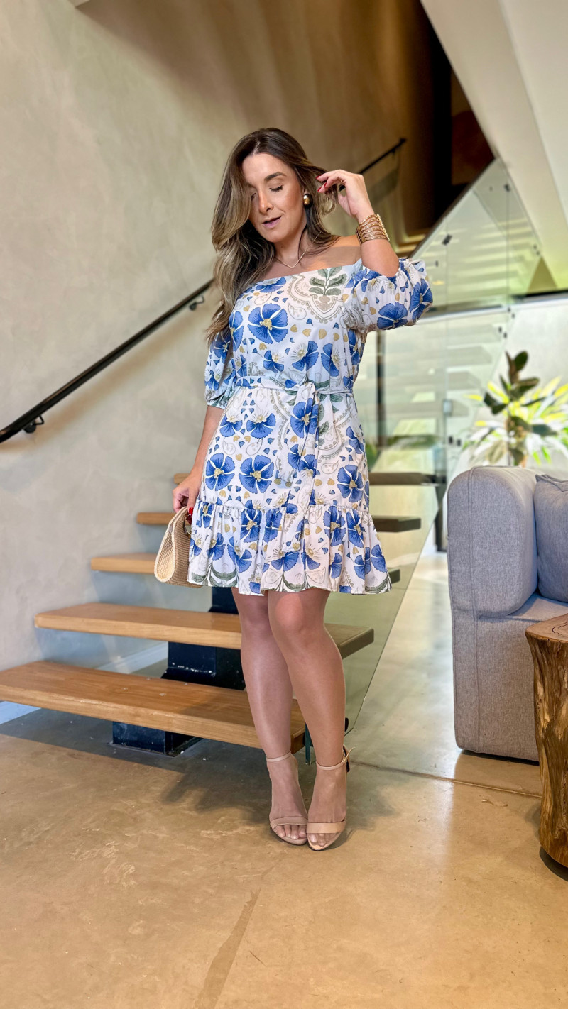 Vestido Ombro Á Ombro Gabi