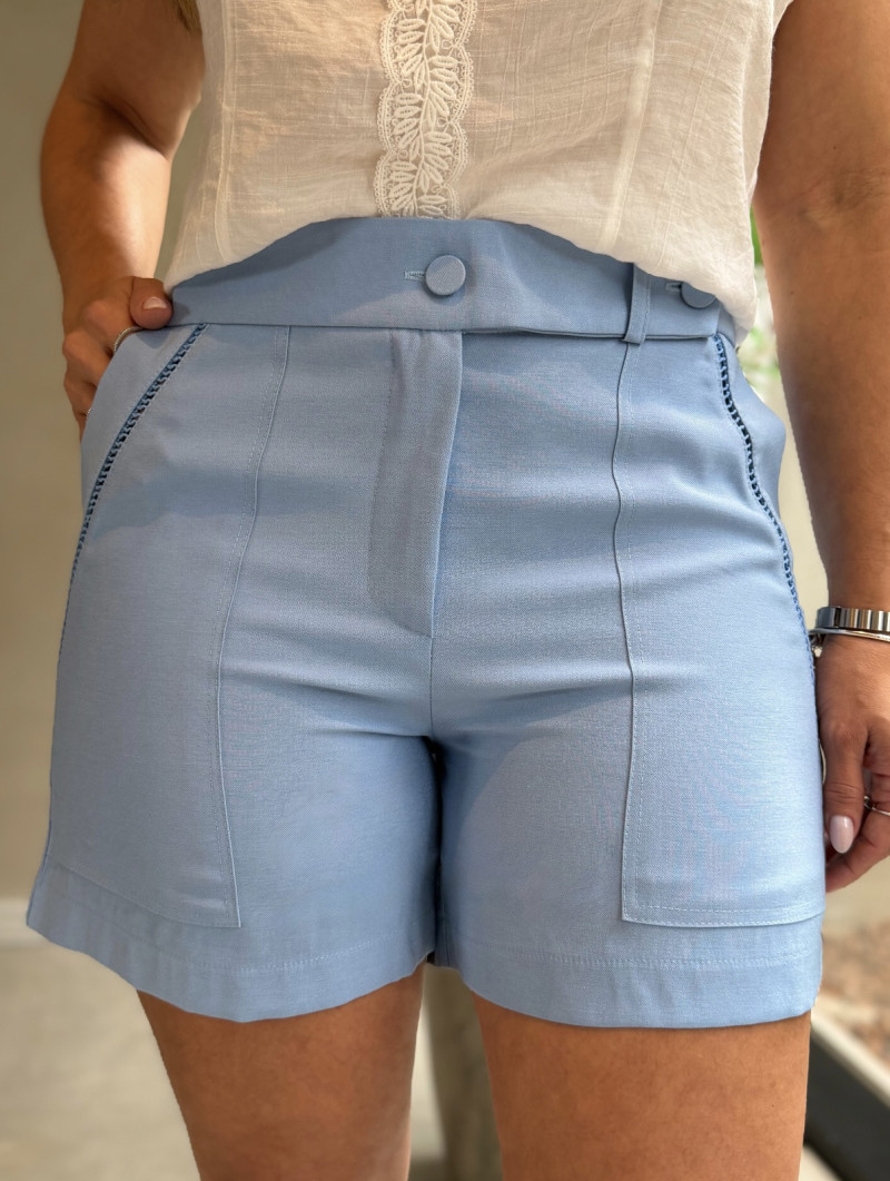 Short Alfaiataria C/ Renda Valéria 
