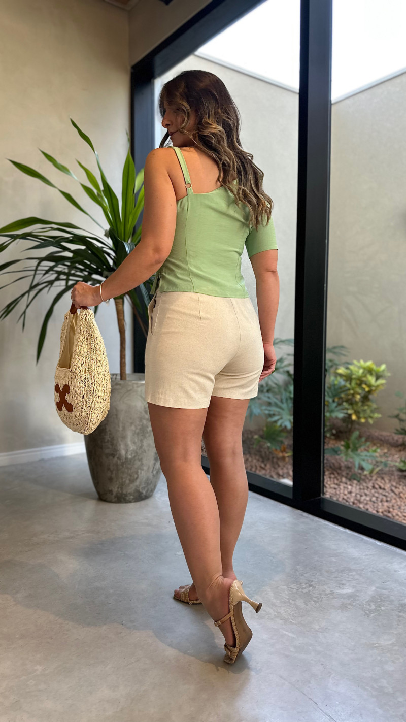 Blusa Nula Manga Flay