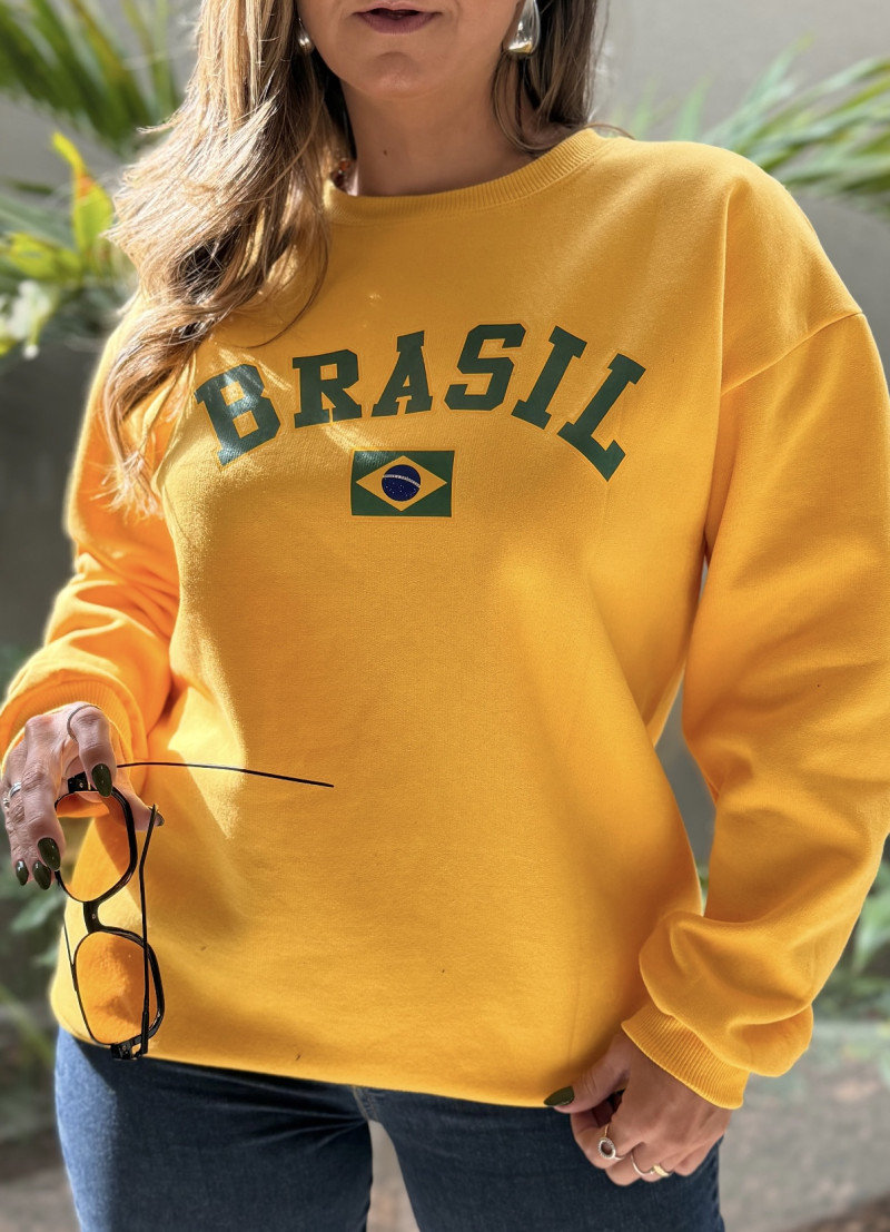 Blusa Moletom Brasil