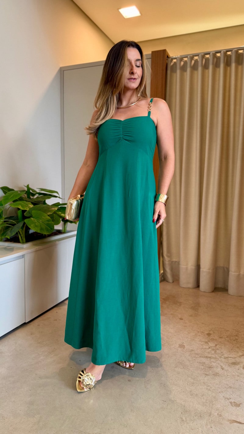 Vestido Midi Detalhe Alcinha Rebeca