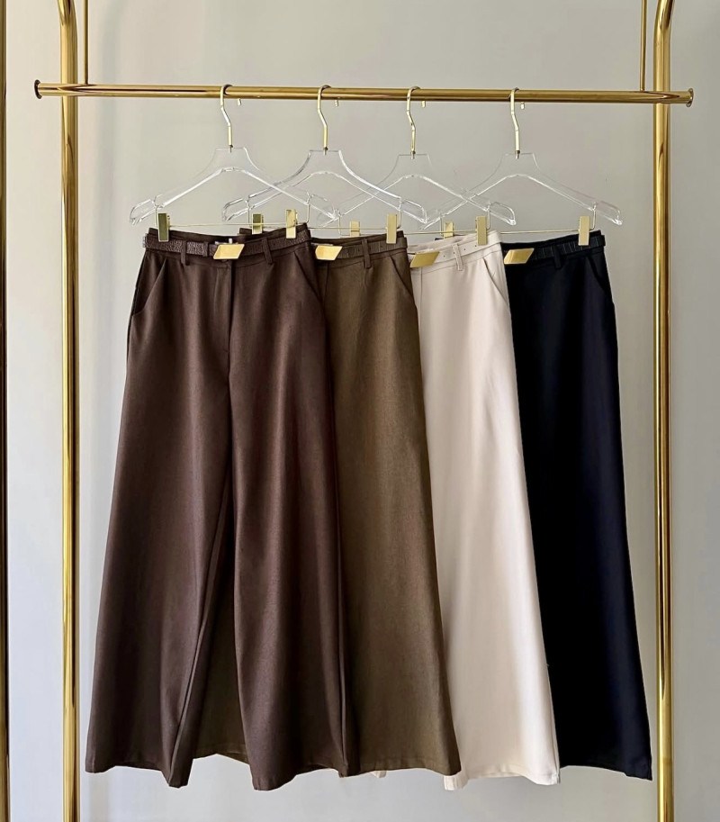 Calça Pantalona C/ Cinto Eloá