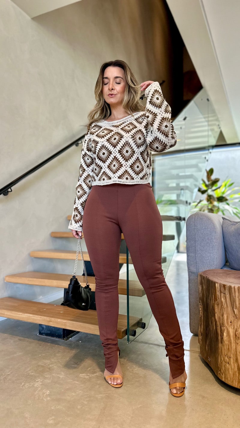 Calça Ponto Roma Poly