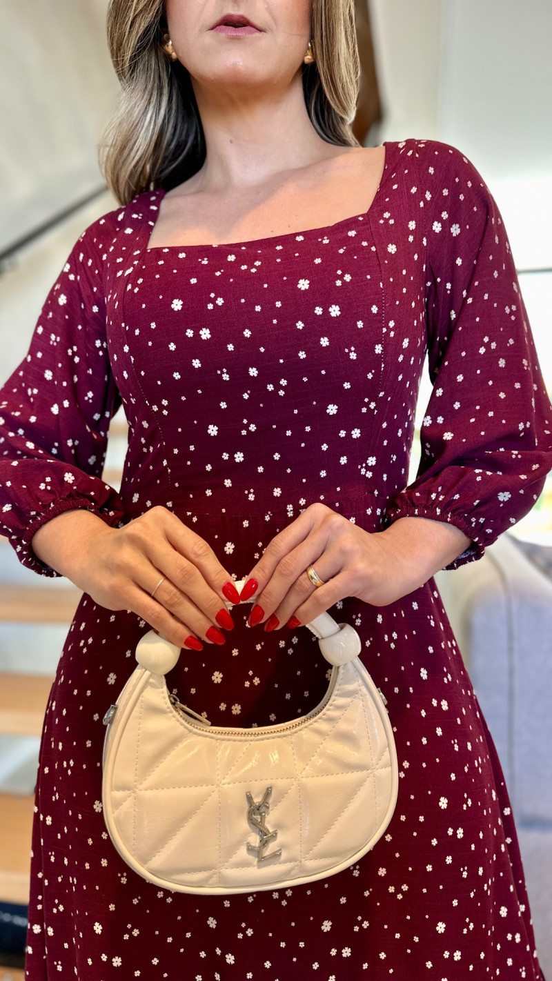 Vestido Midi Manga 3/4 Marifer
