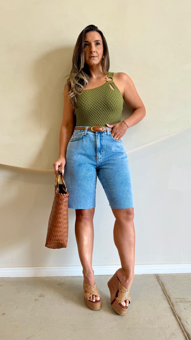 Cropped Tricot Modal Nula Manga Flay