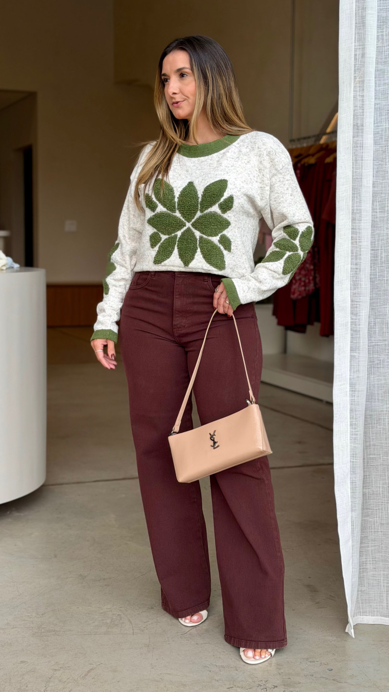 Blusa Tricot Manga Longa Jessica