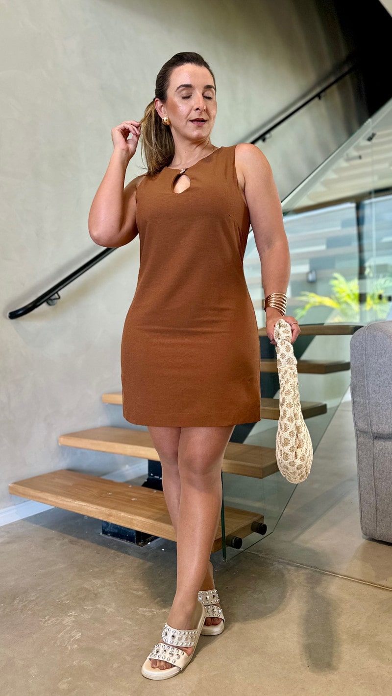Vestido Curto Alfaiataria Denise