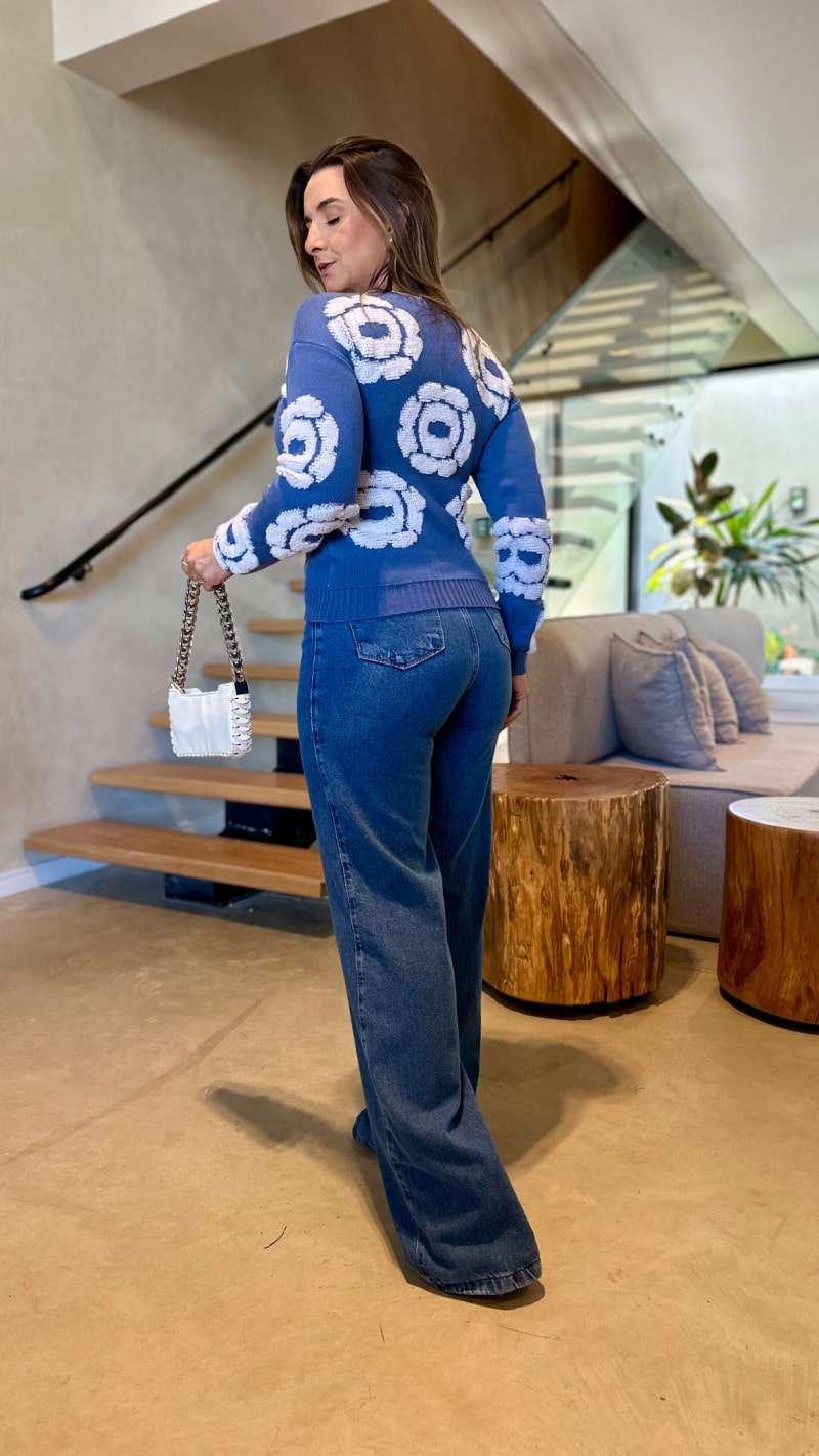 Calça Jeans Reta Roberta