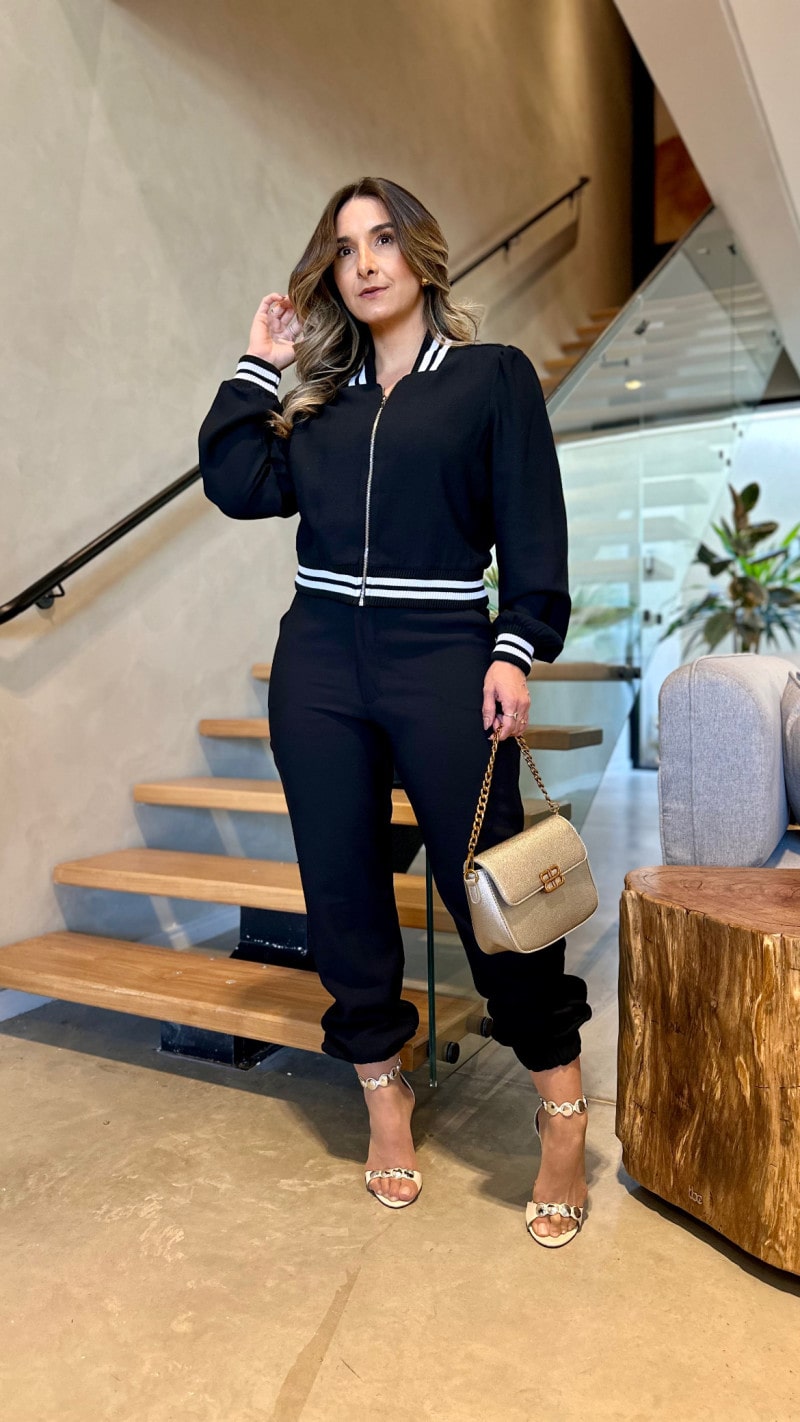 Conjunto Jaqueta Bomber E Calça Jogger Flay