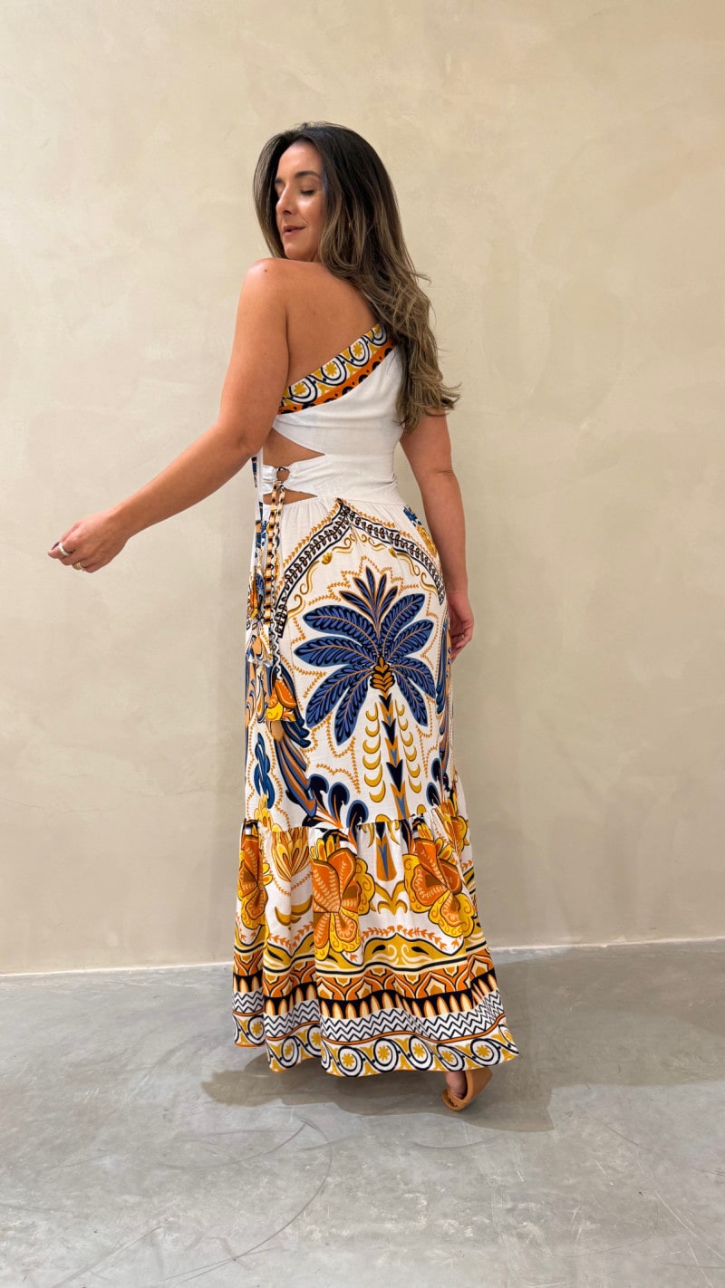 Vestido Longo Nula Manga Layla