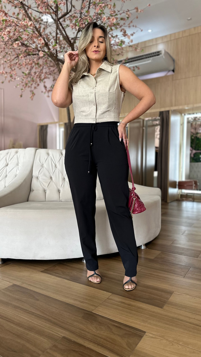 Calça Social Reta Justine