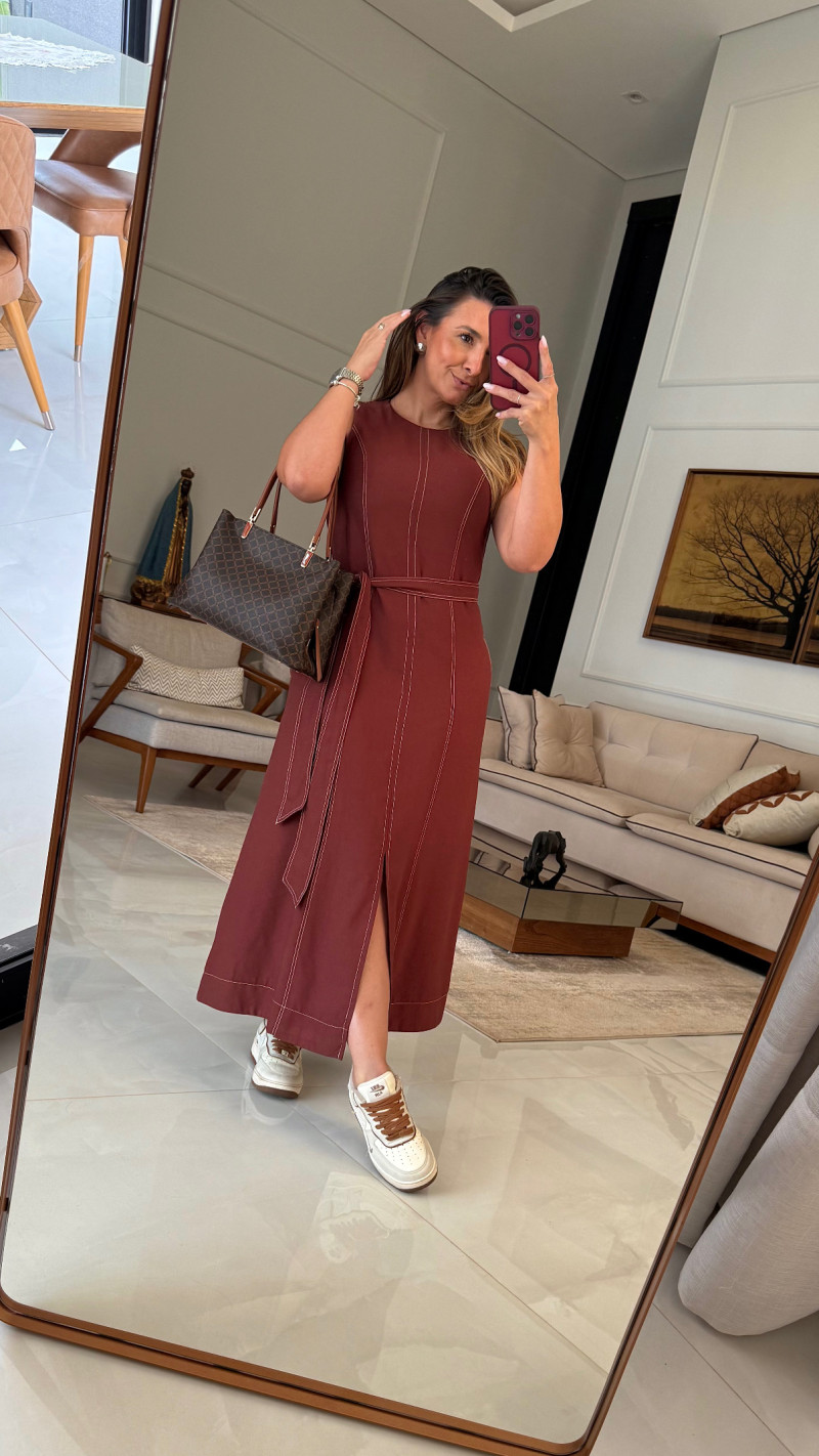 Vestido Midi Regata Lili