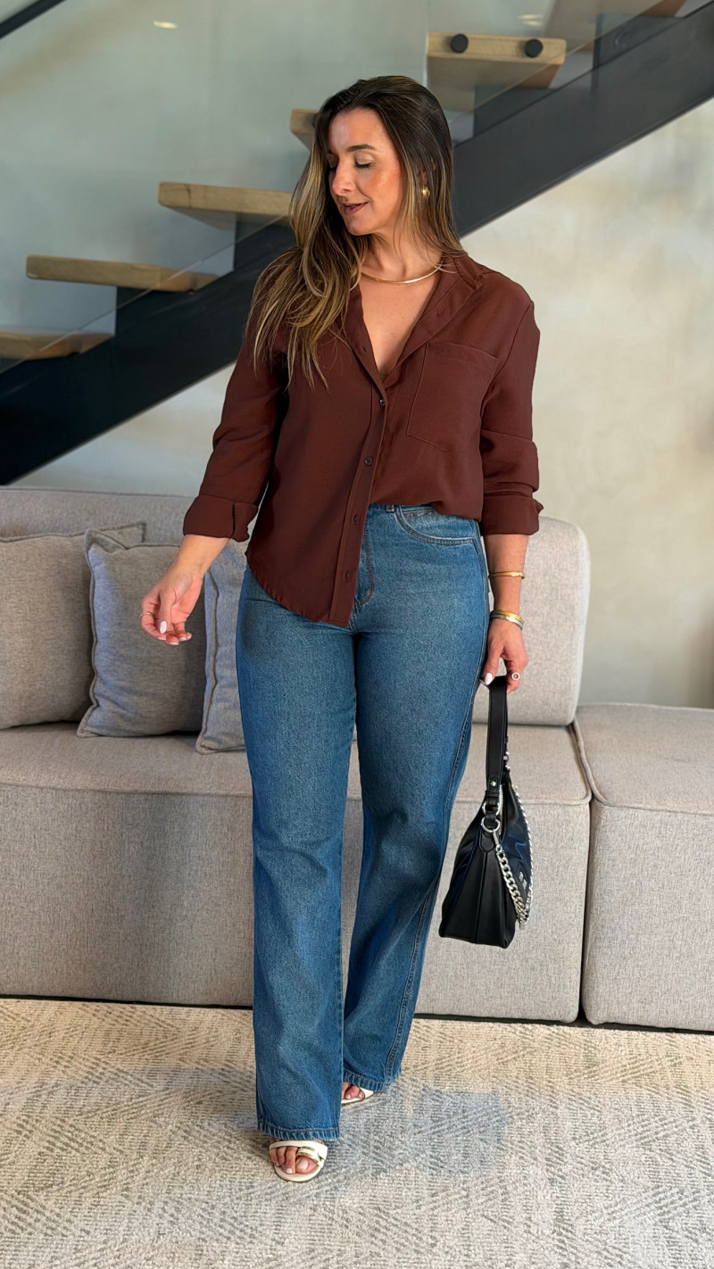 Calça Jeans Reta Gabi