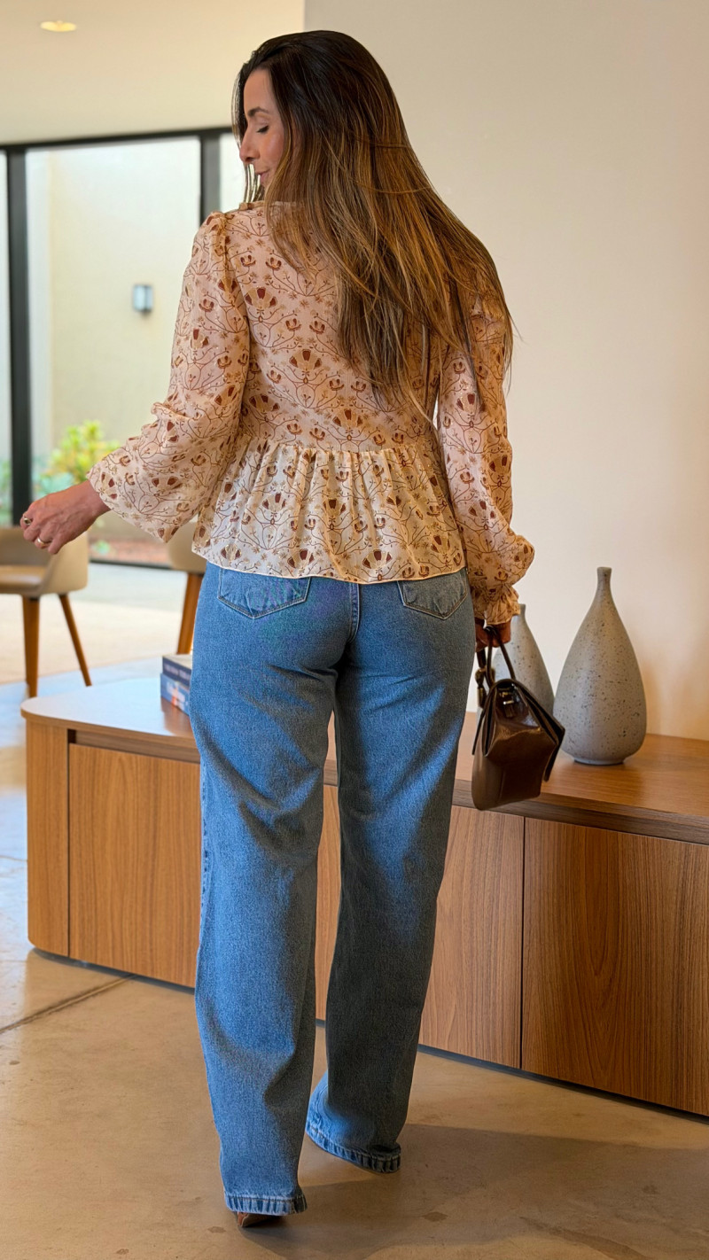 Calça Jeans Wide Leg Tayla