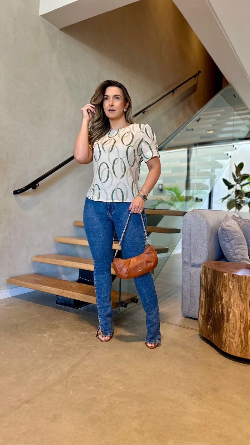 Blusa Manga Curta Maria
