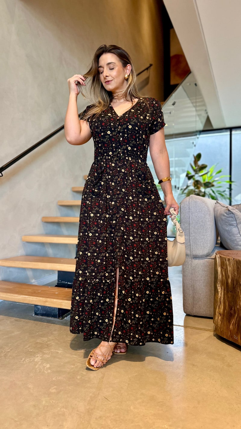 Vestido Midi Floral Bel