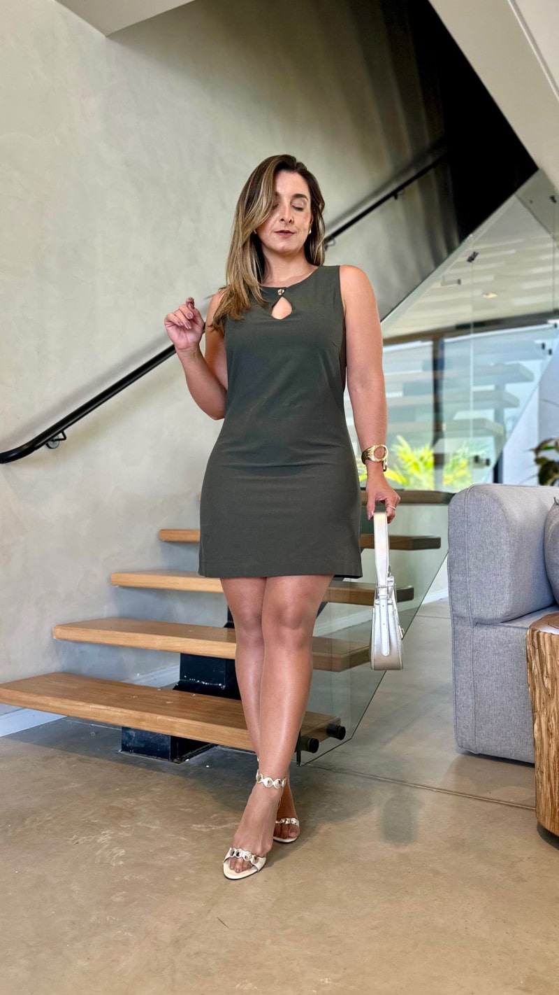 Vestido Curto Alfaiataria Denise