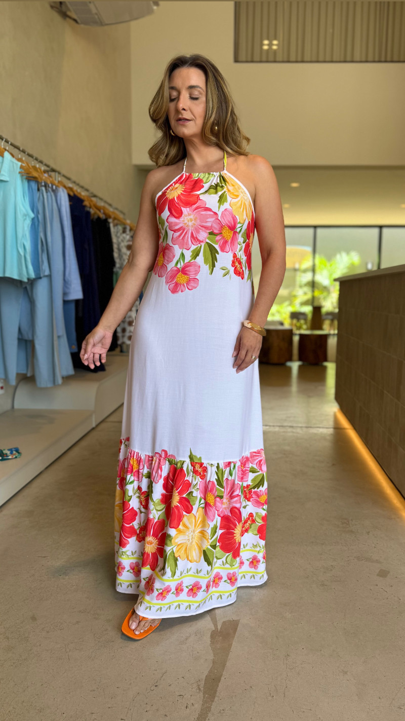 Vestido Longo Frente Única Vivi