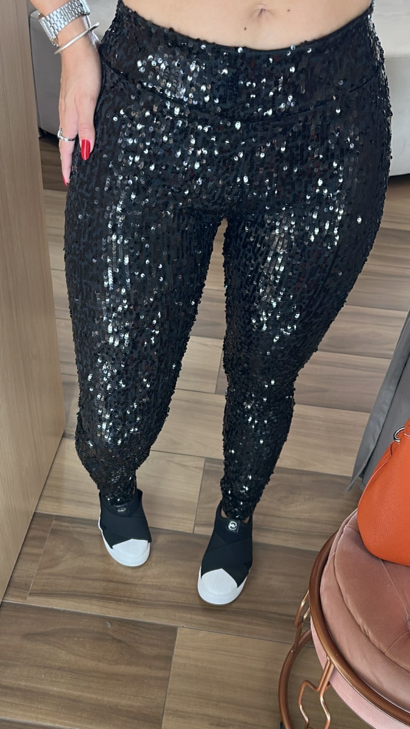 Calça shop com paete