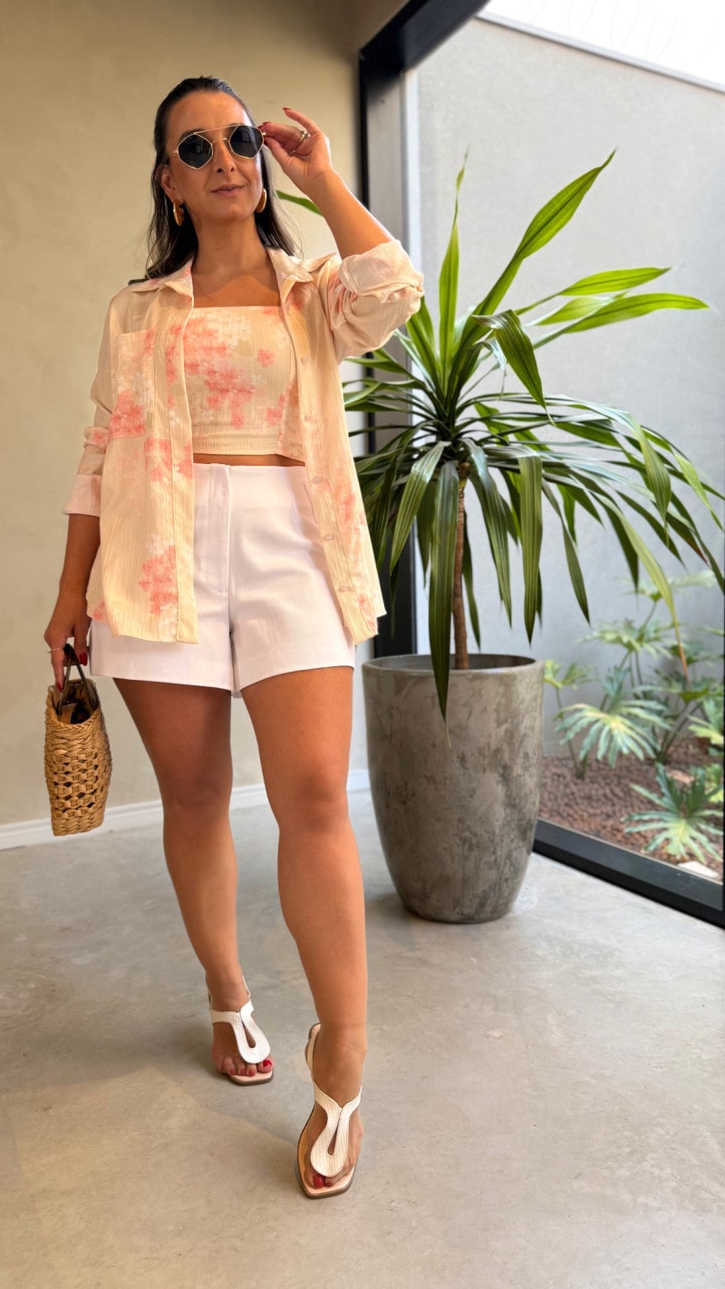 Conjunto Cropped E Camisa July