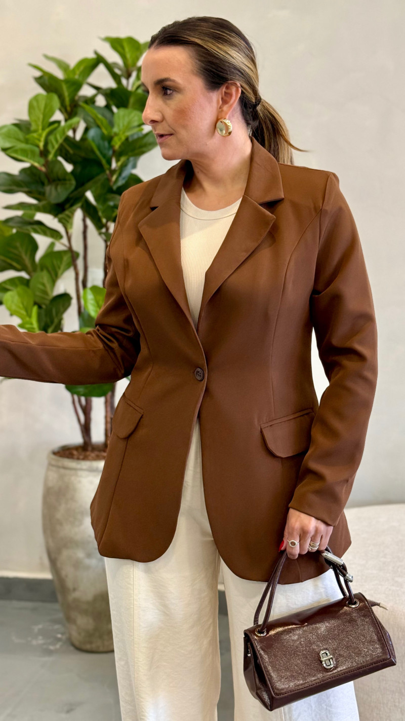 Blazer Alfaiataria Com Ombreira Amanda
