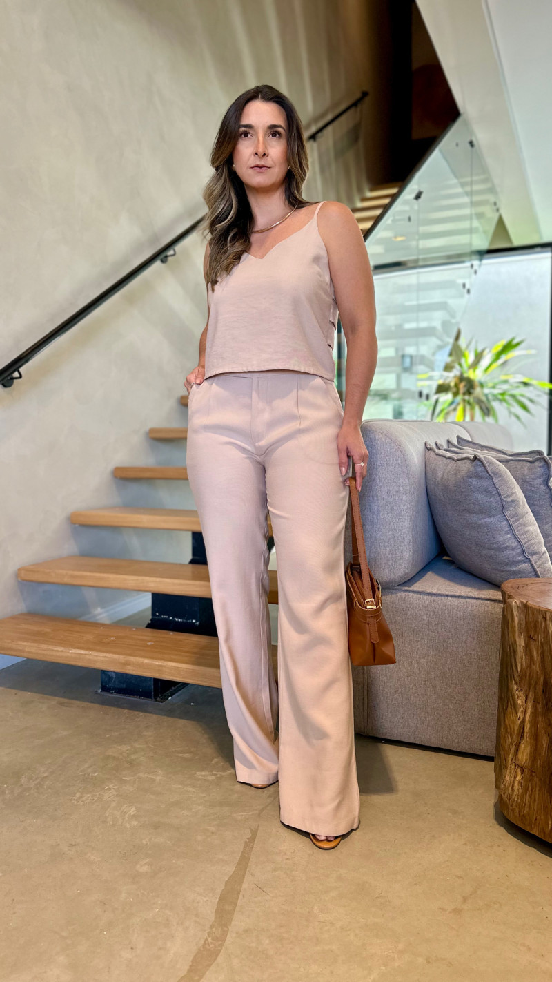 Conjunto Cropped E Calça Maitê