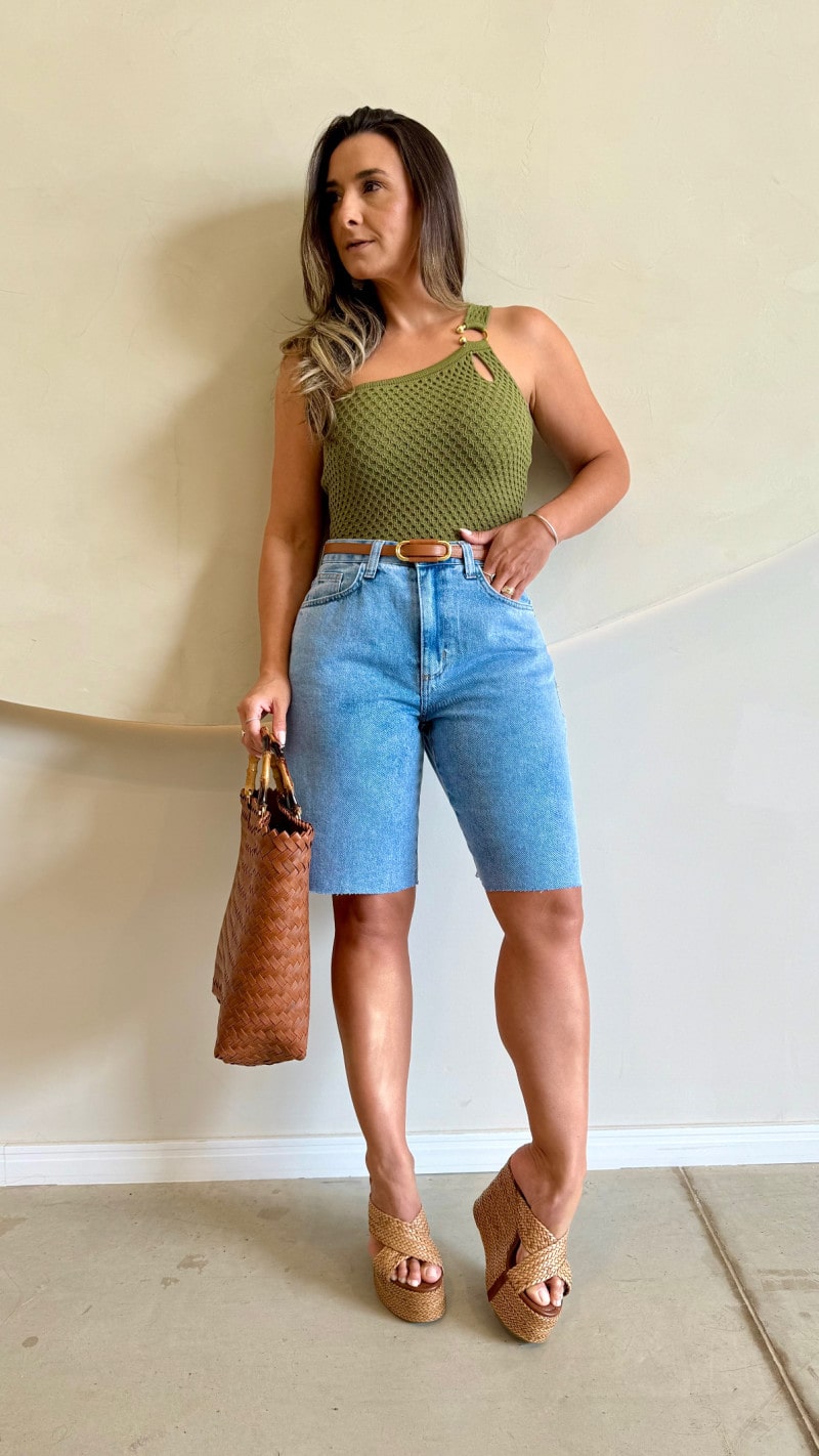 Cropped Tricot Modal Nula Manga Flay