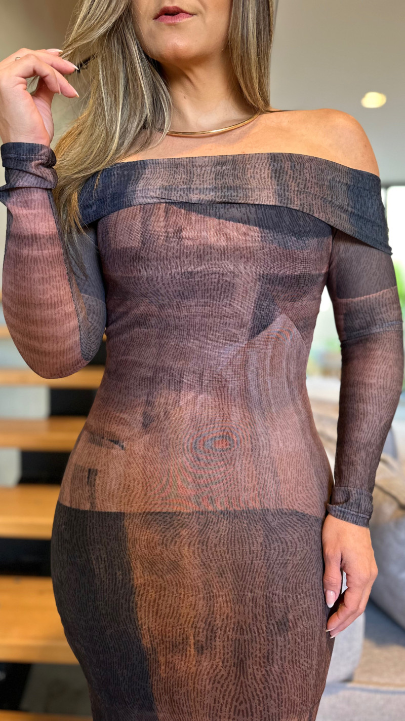 Vestido Ombro Á ombro Tule Stella