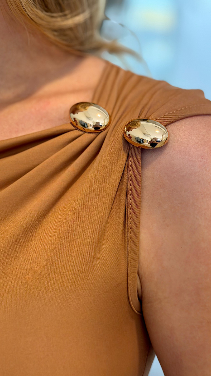Blusa Detalhe Metal Tiffany 