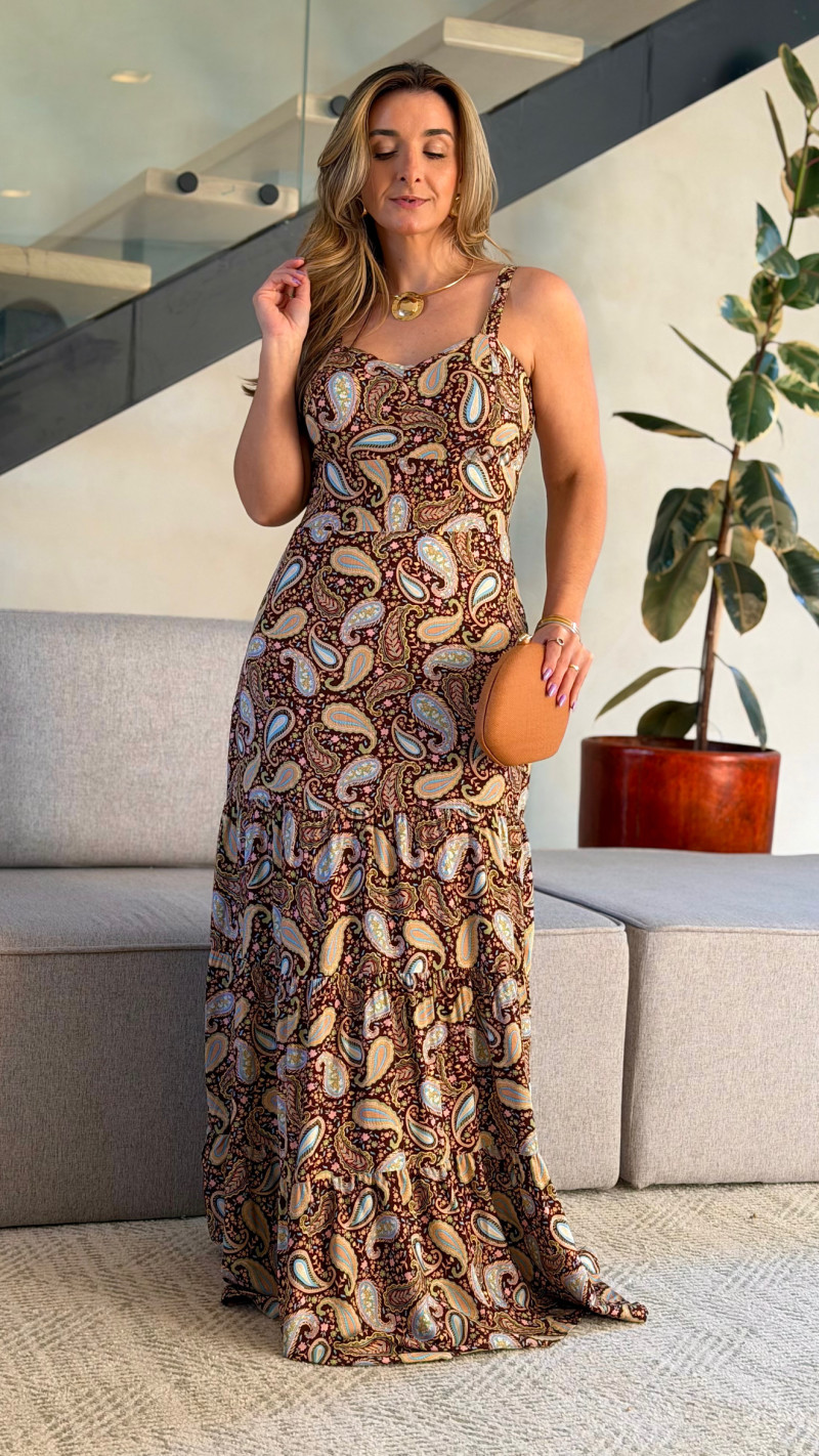 Vestido Longo Alça Simone 