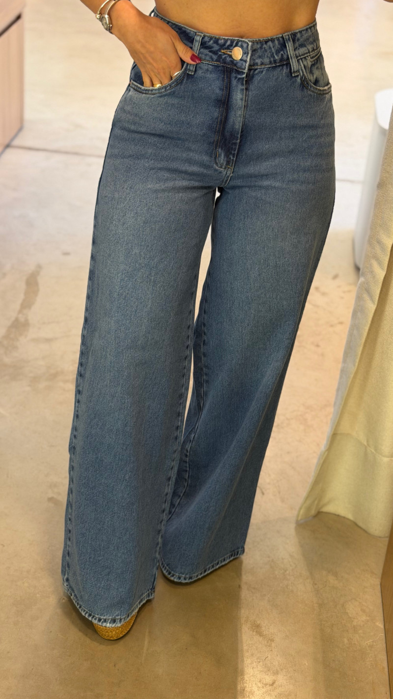 Calça Wide Ampla Marta 