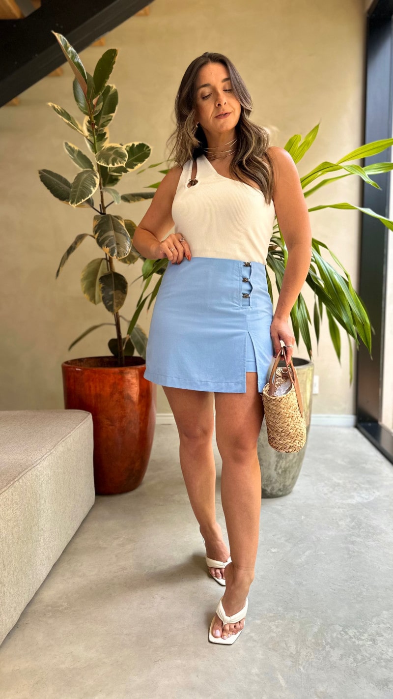 Shortsaia Detalhe Lateral Alice