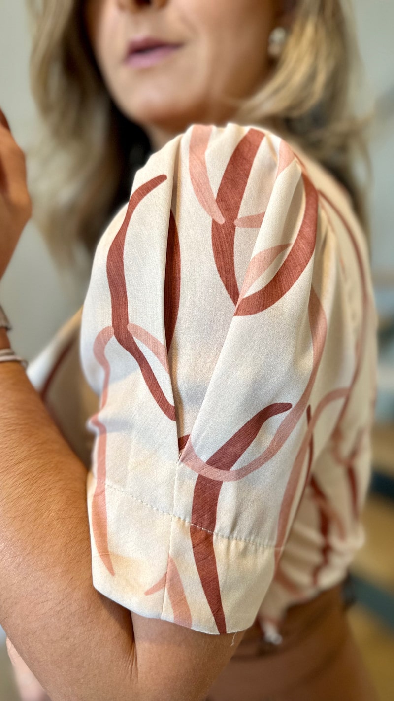 Blusa Manga Curta Maria