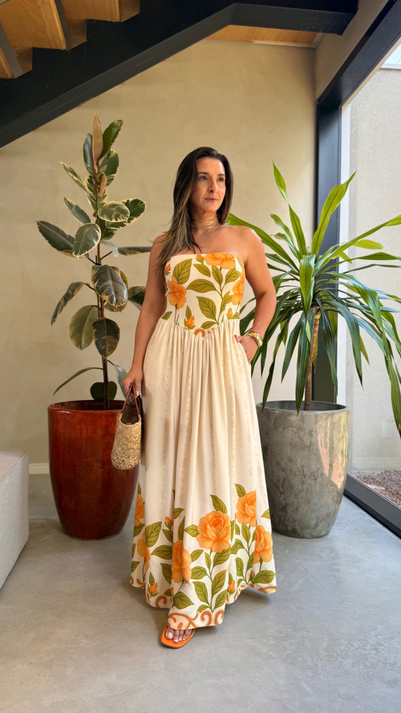Vestido Tomara Que Caia Flores