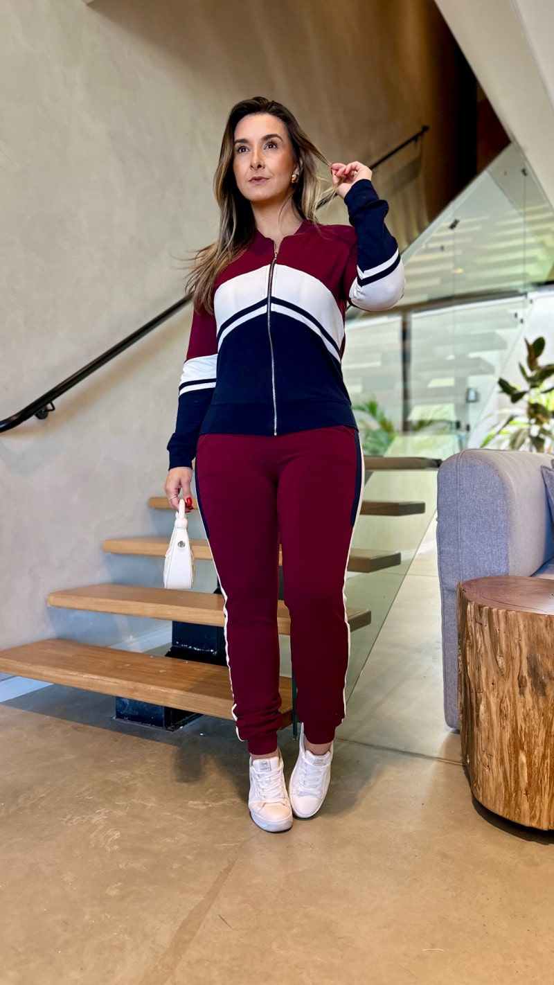 Conjunto Jaqueta E Calça Jogger Moletinho Luna