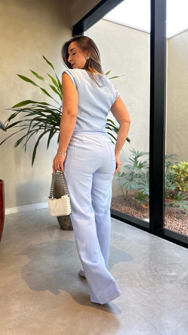 Conjunto Blusa E Calça Pantalona Maely