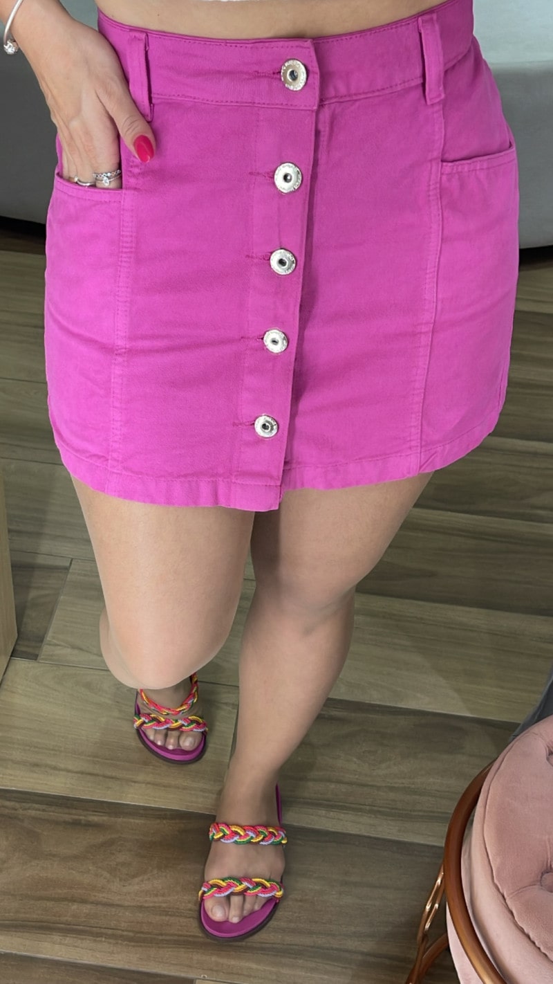 Saia Jeans Collor