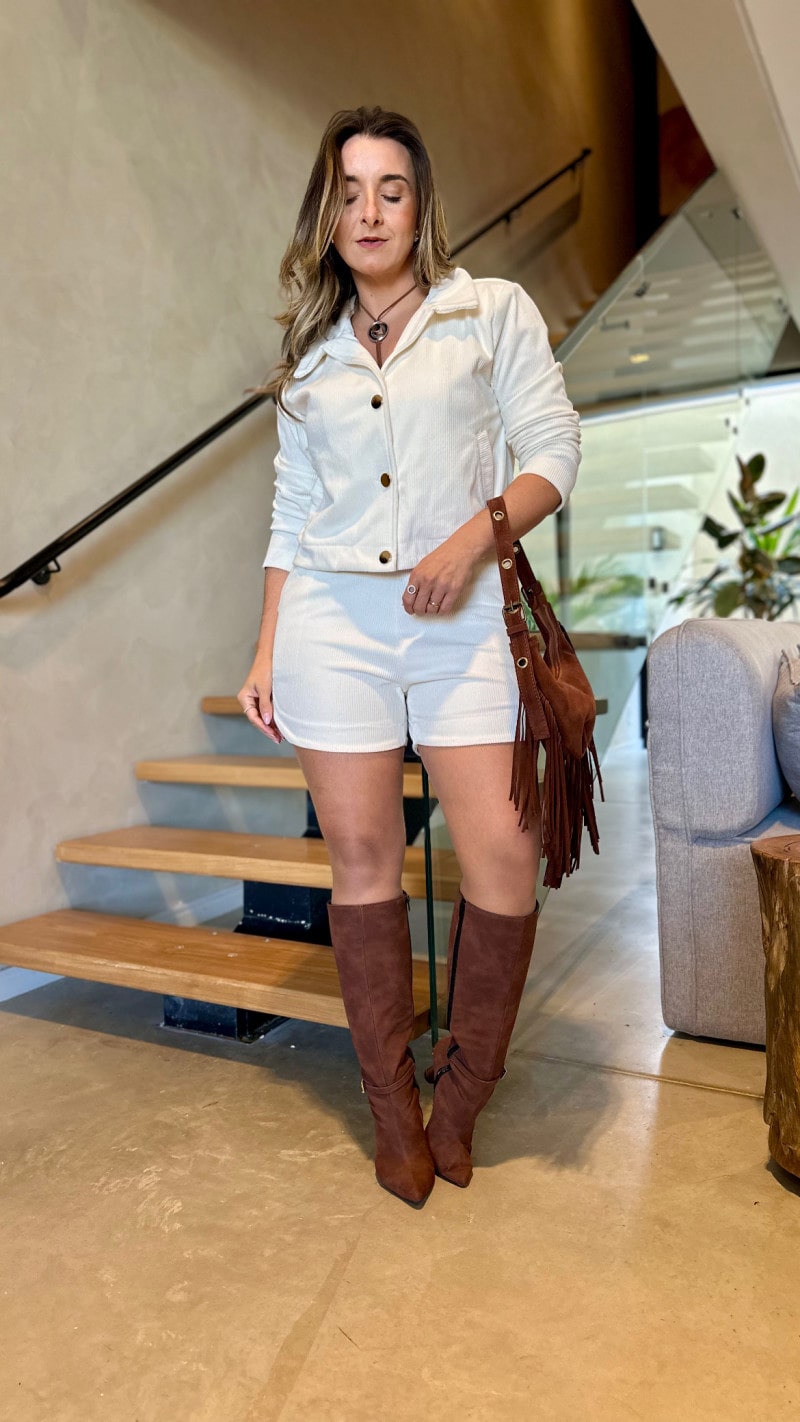 Conjunto Jaquetinha E Short Olivia 