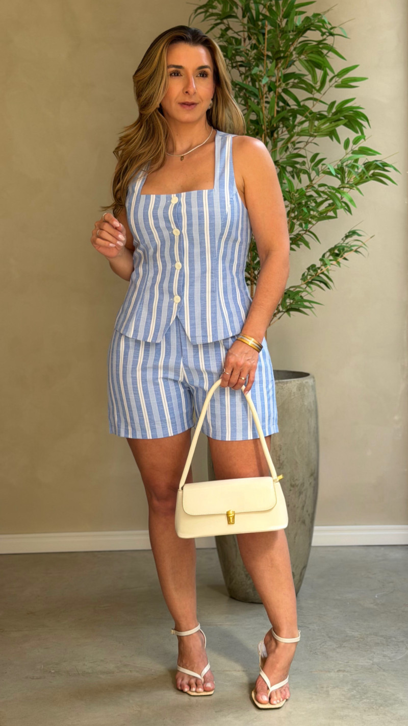 Conjunto Colete E Short Celina 