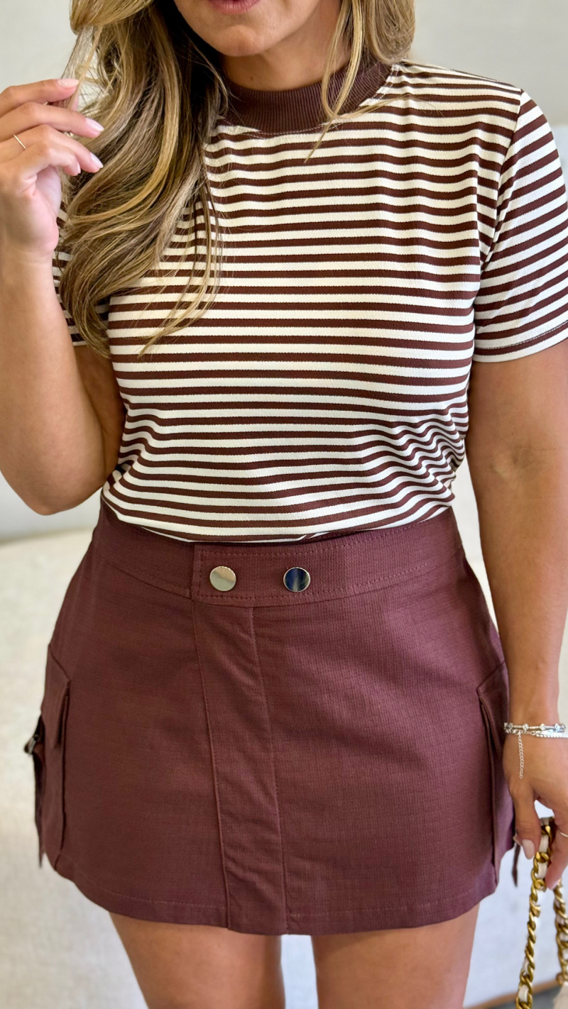 Conjunto Cropped e Shortsaia Linho Jaque