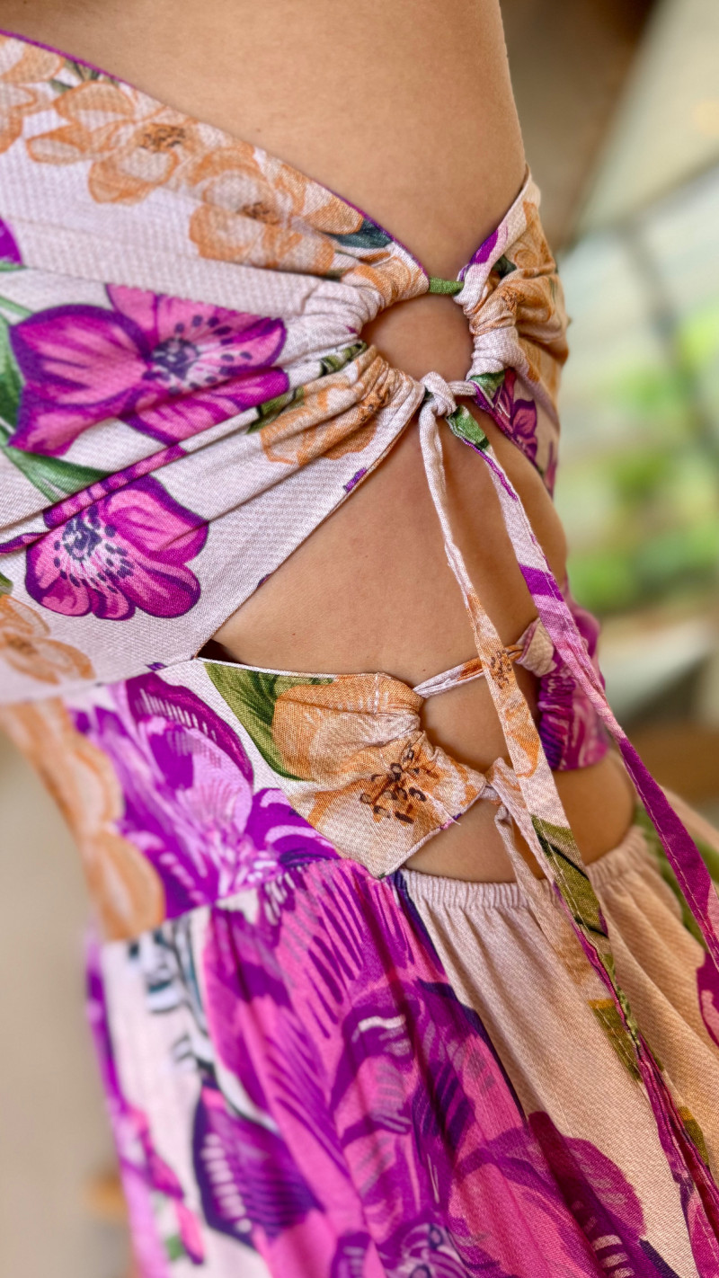 Vestido Longo Nula Manga Teresa