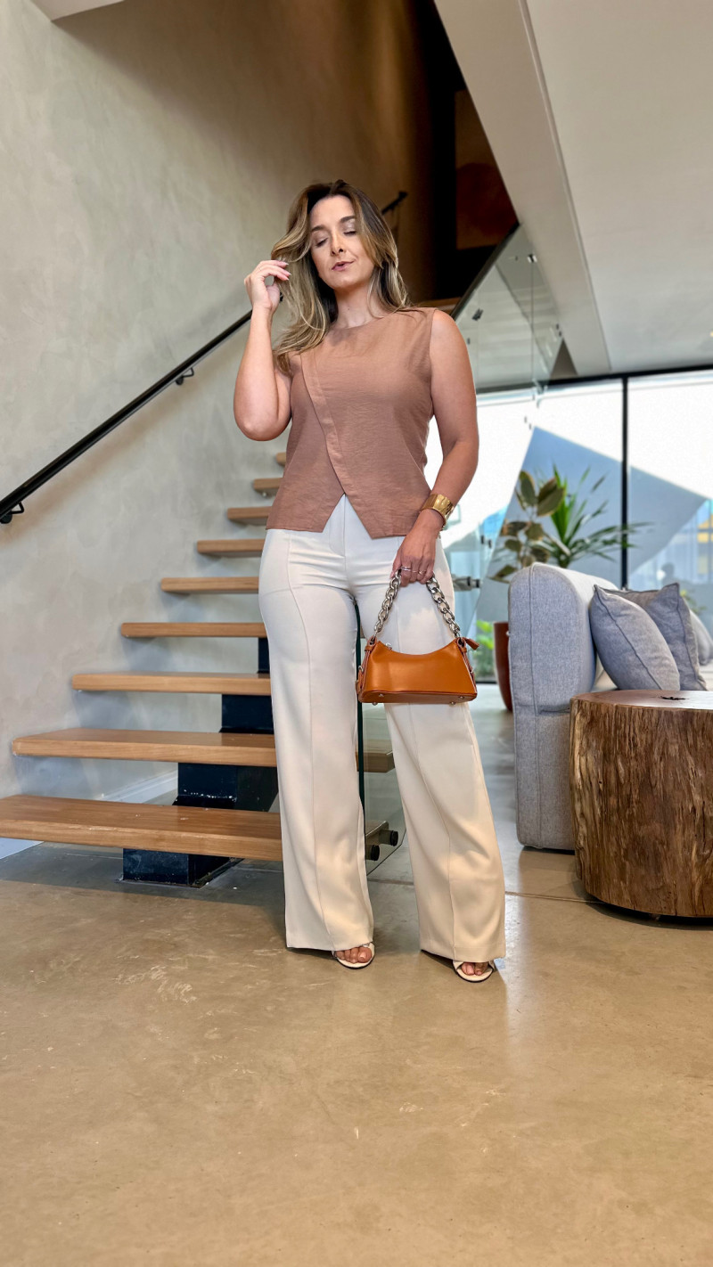Calça Wide Alfaiataria Samy