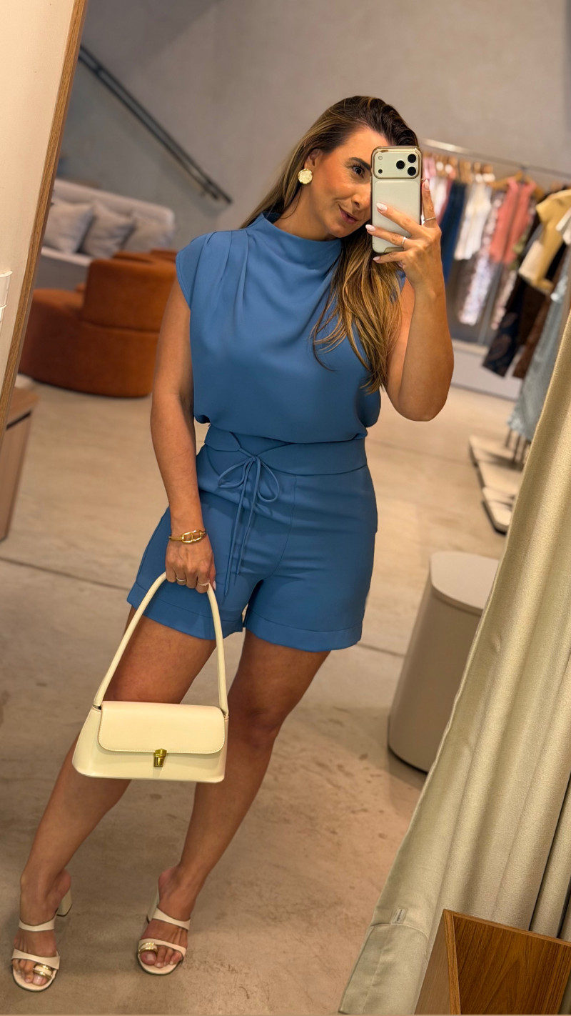 Conjunto Blusa E Short Maria 