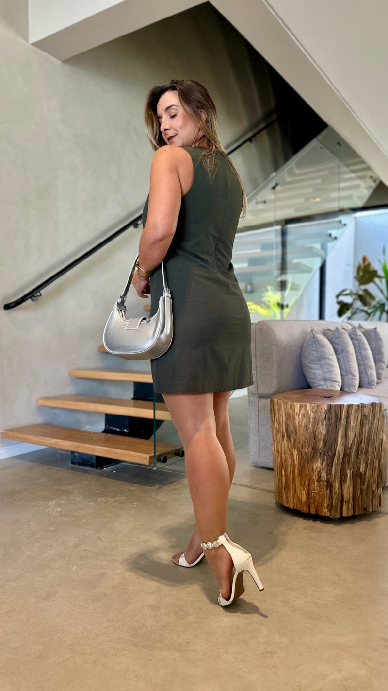 Vestido Curto Alfaiataria Denise