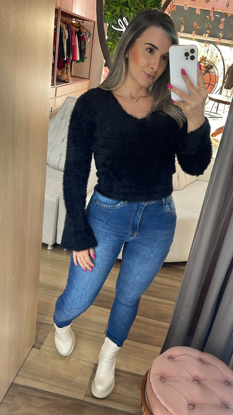 Cropped Pelinhos