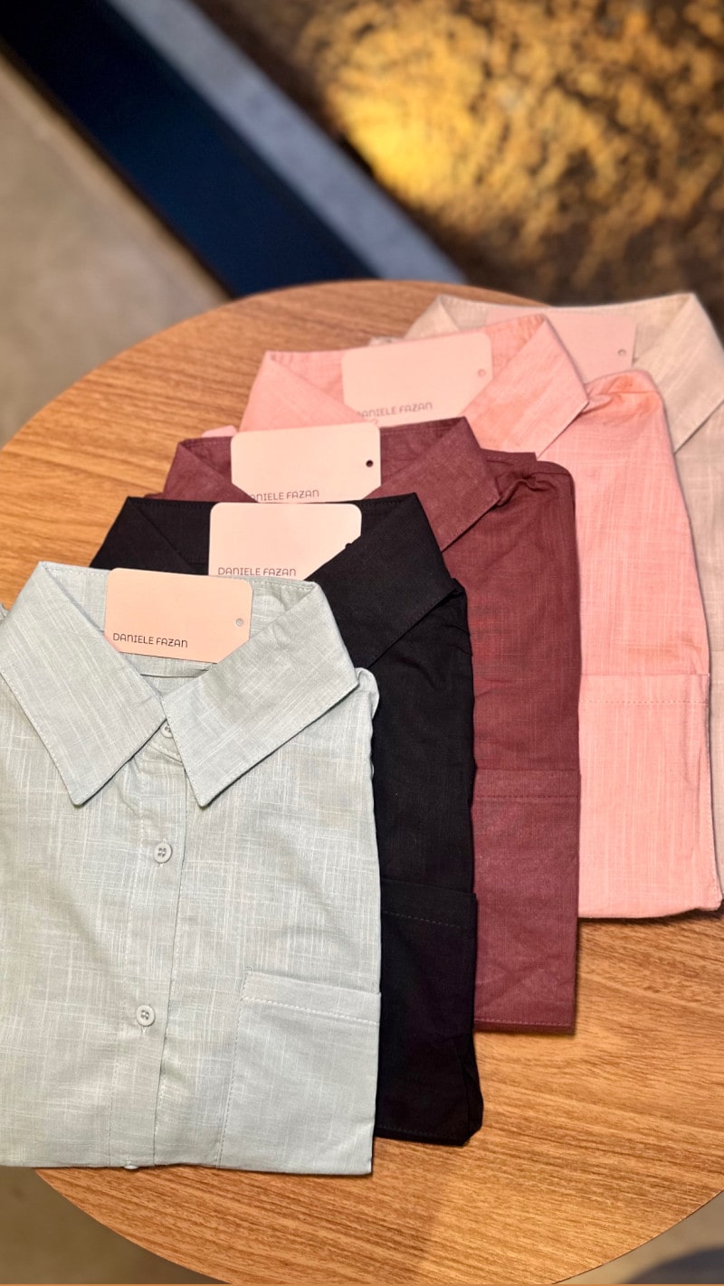 Camisa Básica Manga Longa Taí Cores