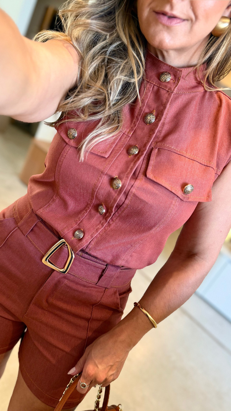 Conjunto Colete E Short Jussara